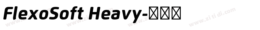 FlexoSoft Heavy字体转换